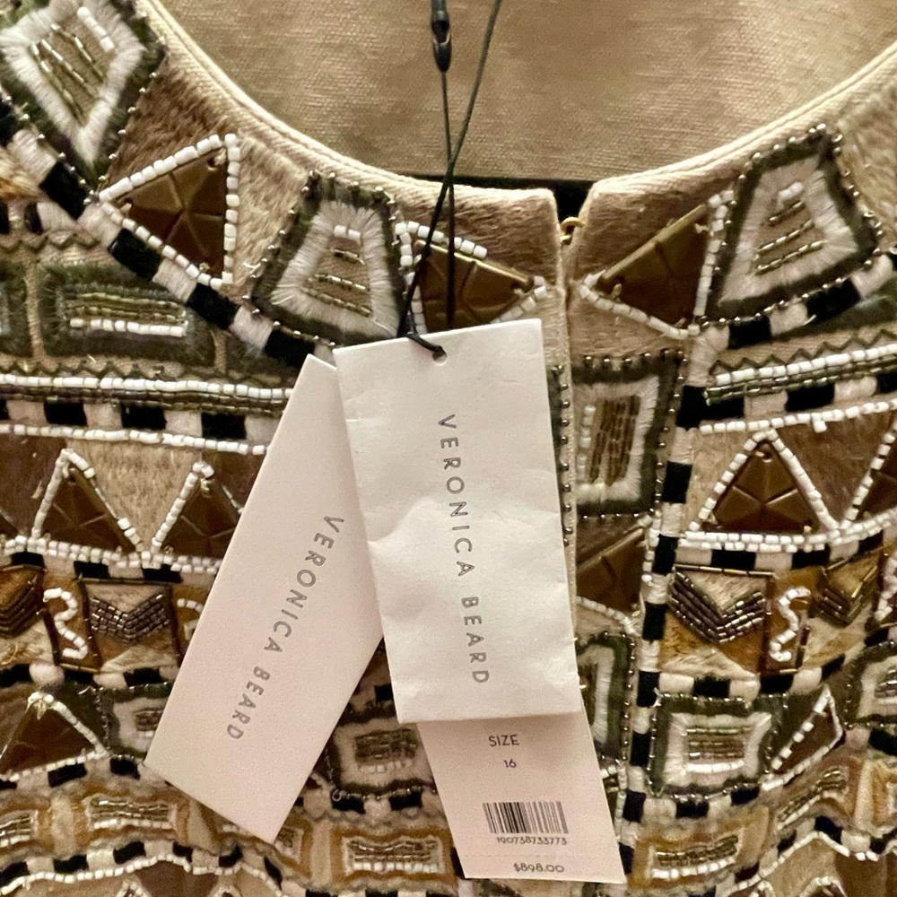 Veronica Beard Cropped Geometric Pattern Embroide… - image 5